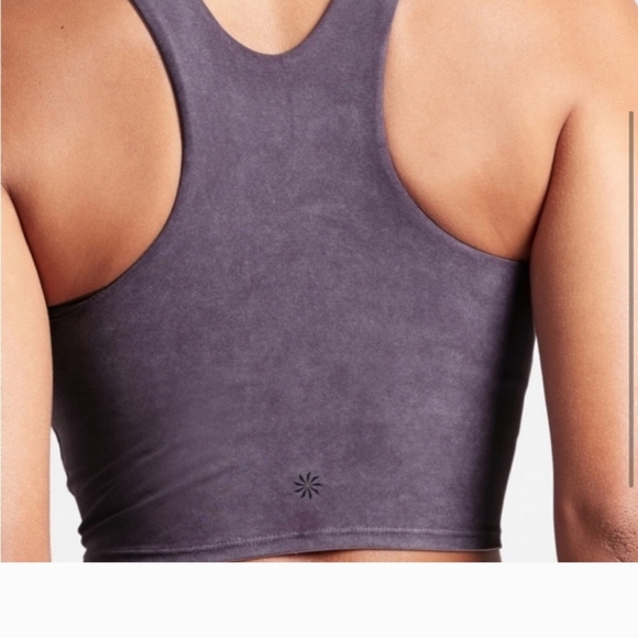 Athleta Conscious Garment Wash Crop D-DD, Mythical Purple SIZE L - Picture 2 of 9